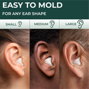 PQ WAX EAR PLUGS - 100 pillows