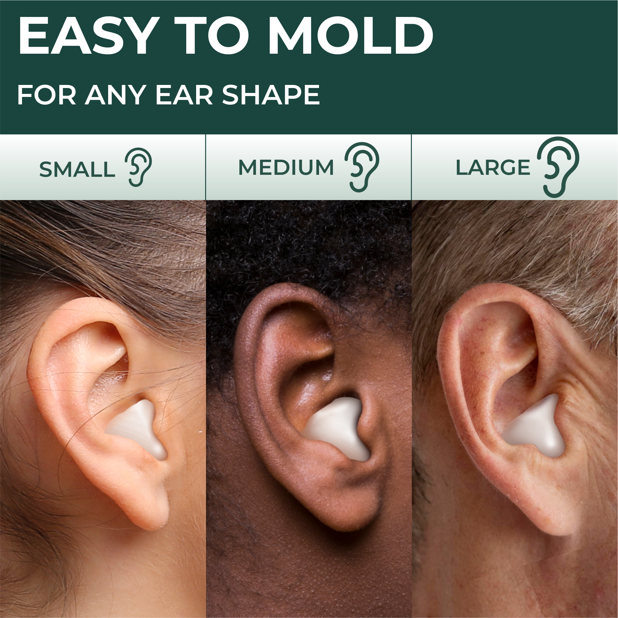 PQ WAX EAR PLUGS - 100 pillows