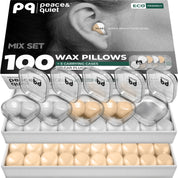 PQ WAX EAR PLUGS - 100 pillows