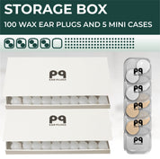 PQ WAX EAR PLUGS - 100 pillows