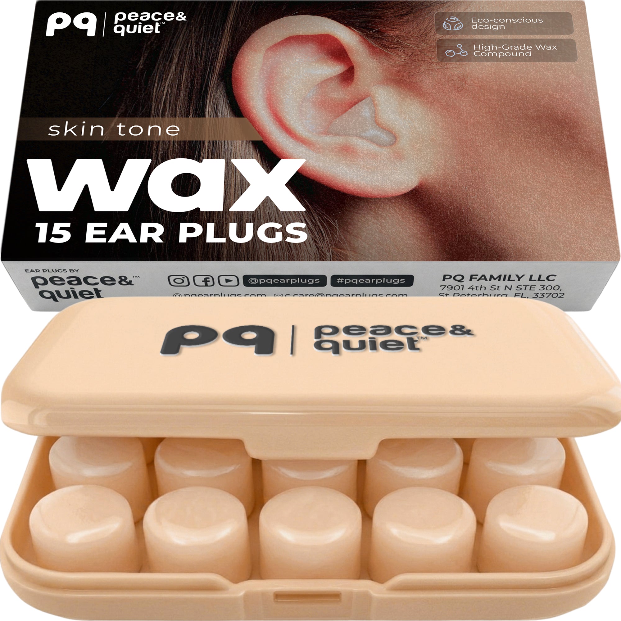 PQ WAX EAR PLUGS - 15 Blue Ear Plugs
