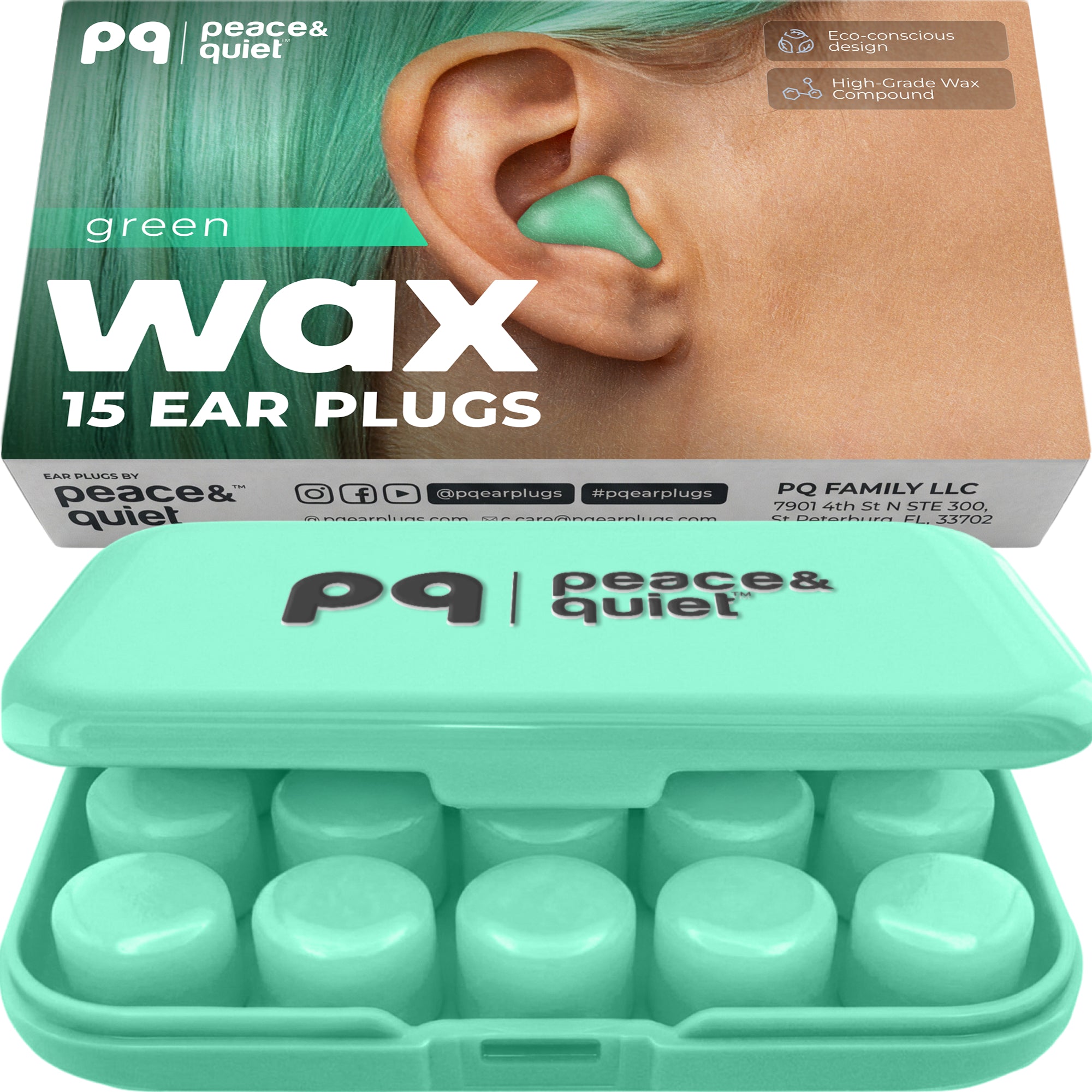 PQ WAX EAR PLUGS - 15 Blue Ear Plugs