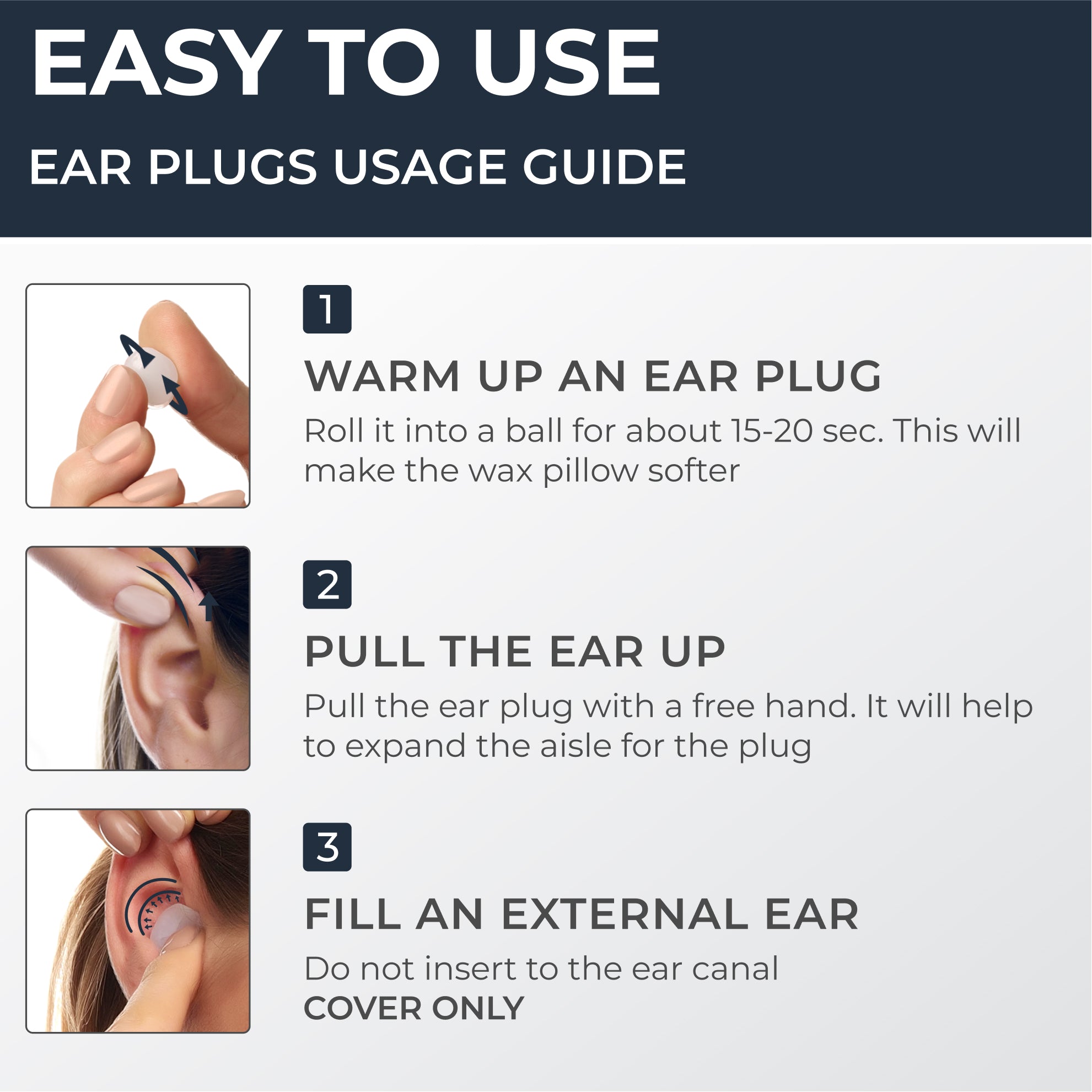 PQ WAX EAR PLUGS - 15 pillows