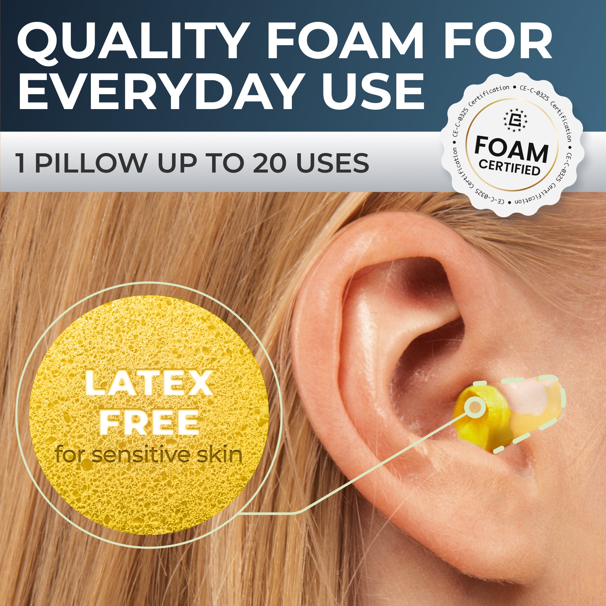 PQ FOAM EAR PLUGS - 40 items
