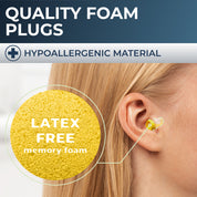 PQ FOAM EAR PLUGS - 100 items