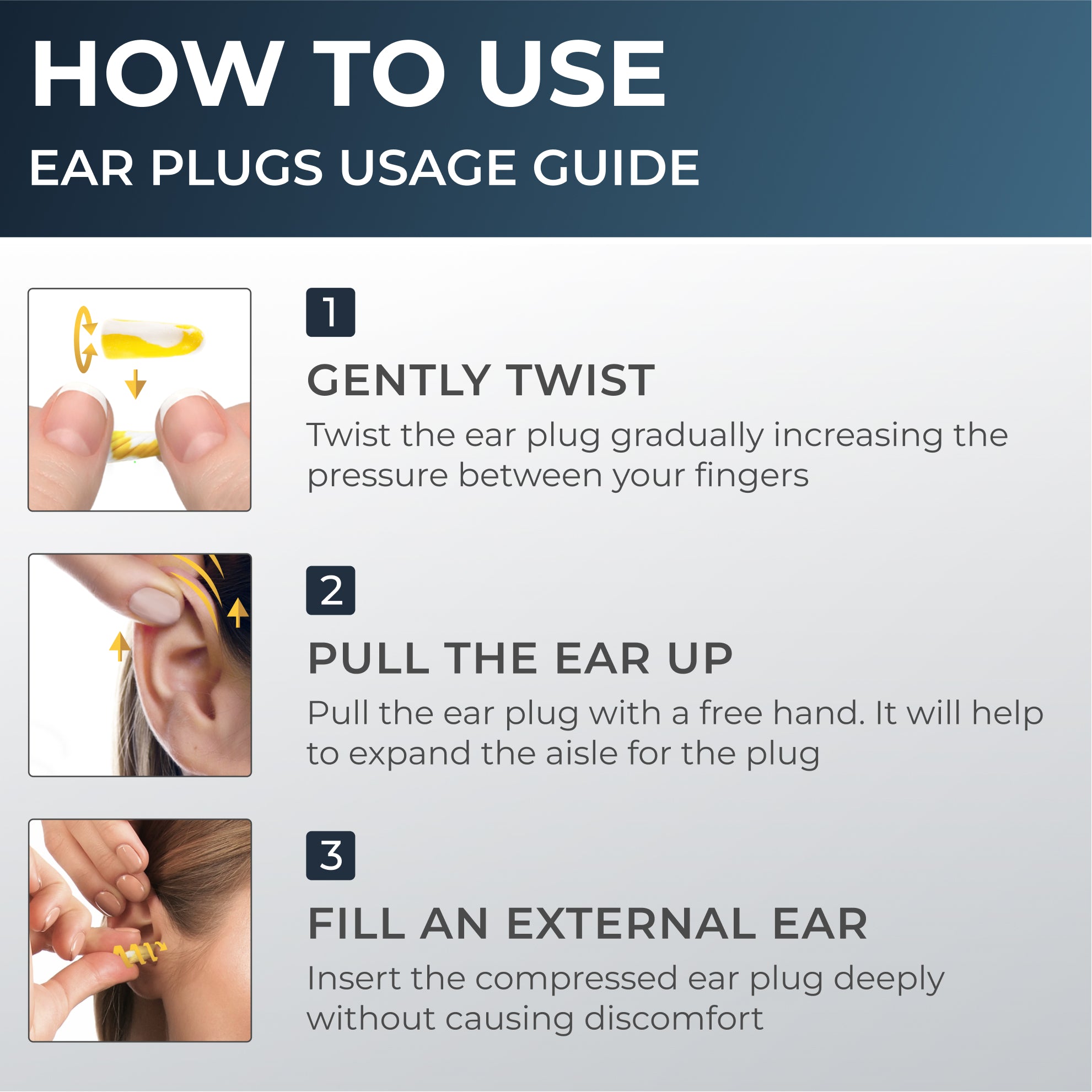 PQ FOAM EAR PLUGS - 100 items