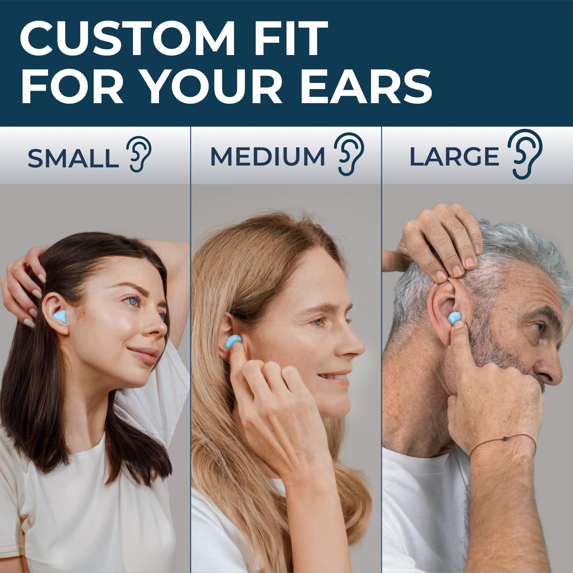 PQ WAX EAR PLUGS - 28 blue pillows