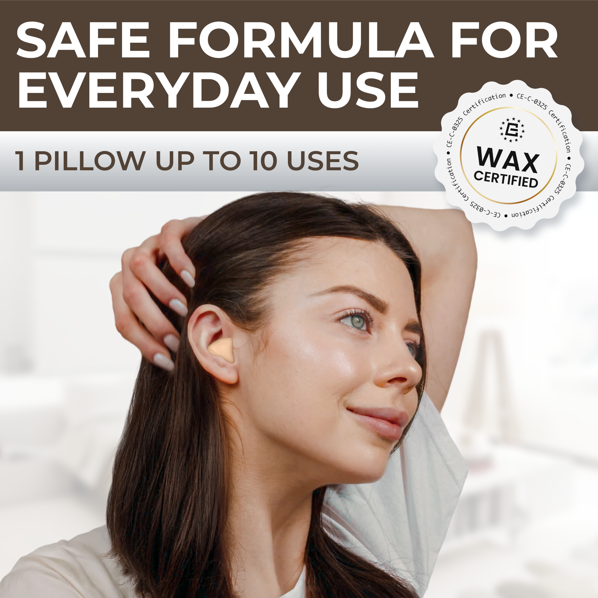 PQ WAX EAR PLUGS - 28 beige pillows