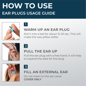PQ WAX EAR PLUGS - 28 blue pillows
