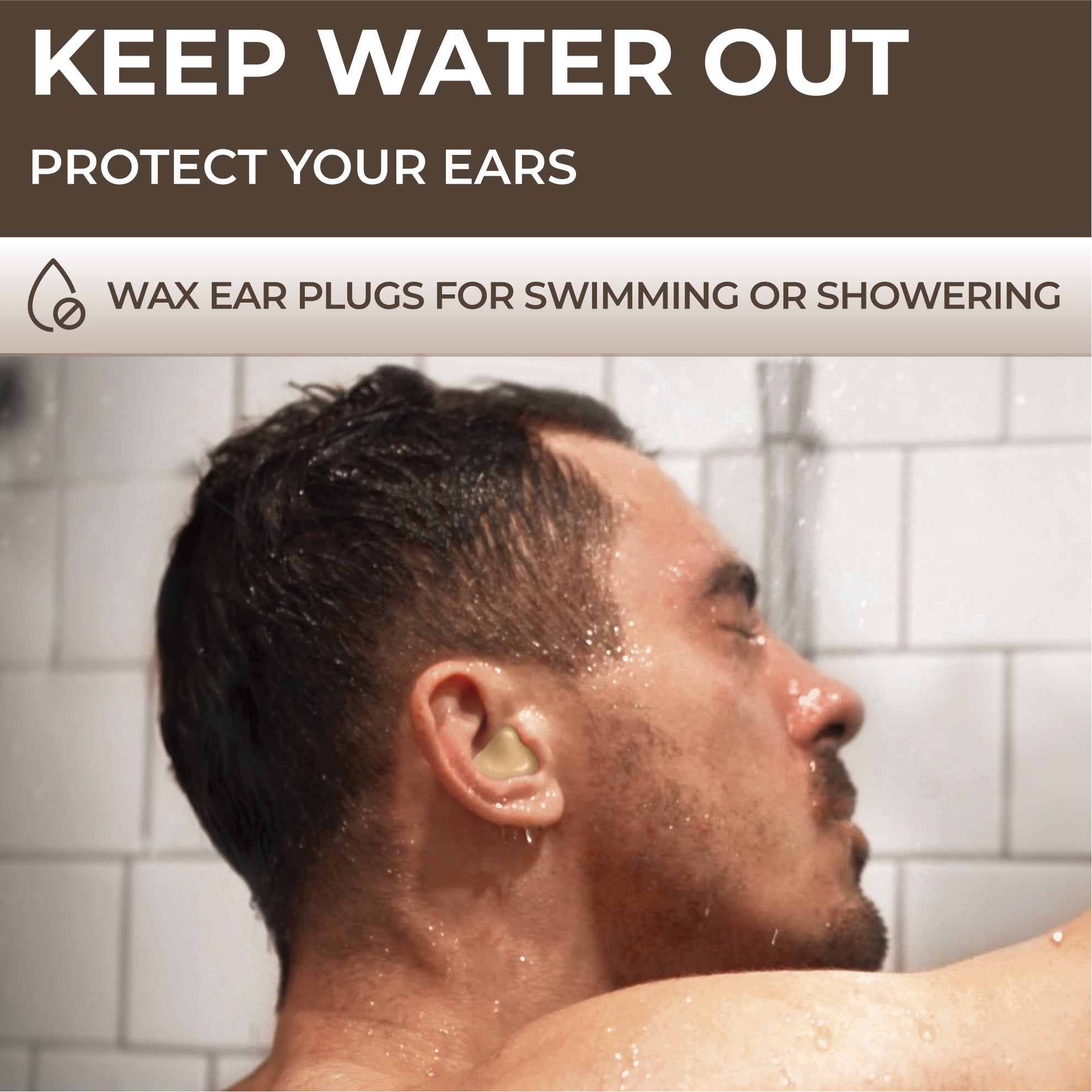PQ WAX EAR PLUGS - 100 White-Beige Ear Plugs