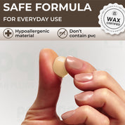PQ WAX EAR PLUGS - 100 White-Beige Ear Plugs
