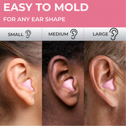 PQ WAX EAR PLUGS - 15 Pink Ear Plugs