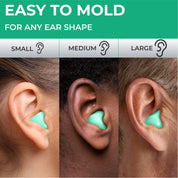 PQ WAX EAR PLUGS - 15 Green Ear Plugs