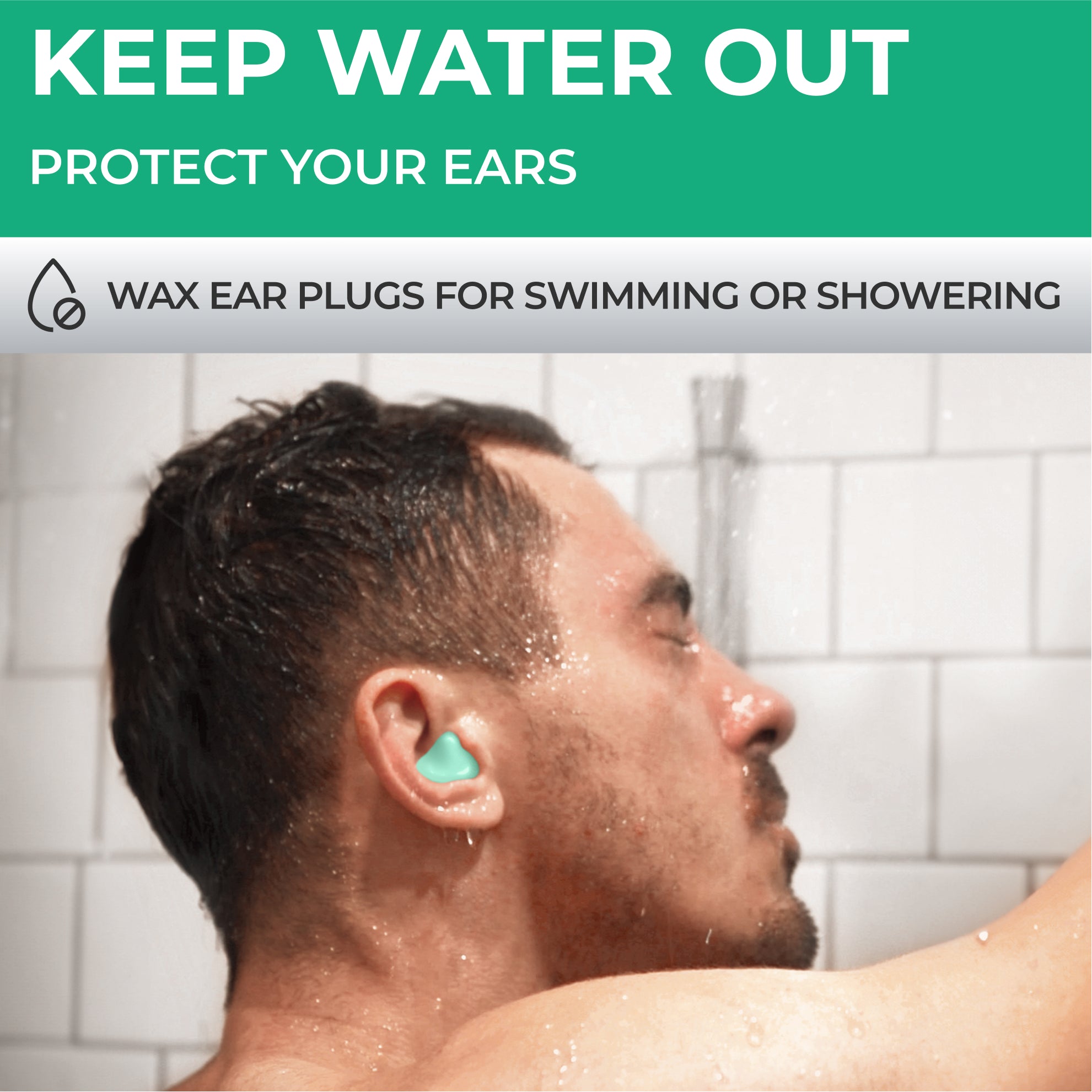 PQ WAX EAR PLUGS - 15 Green Ear Plugs
