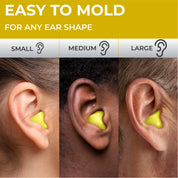 PQ WAX EAR PLUGS - 15 Yellow Ear Plugs