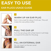 PQ WAX EAR PLUGS - 15 Yellow Ear Plugs