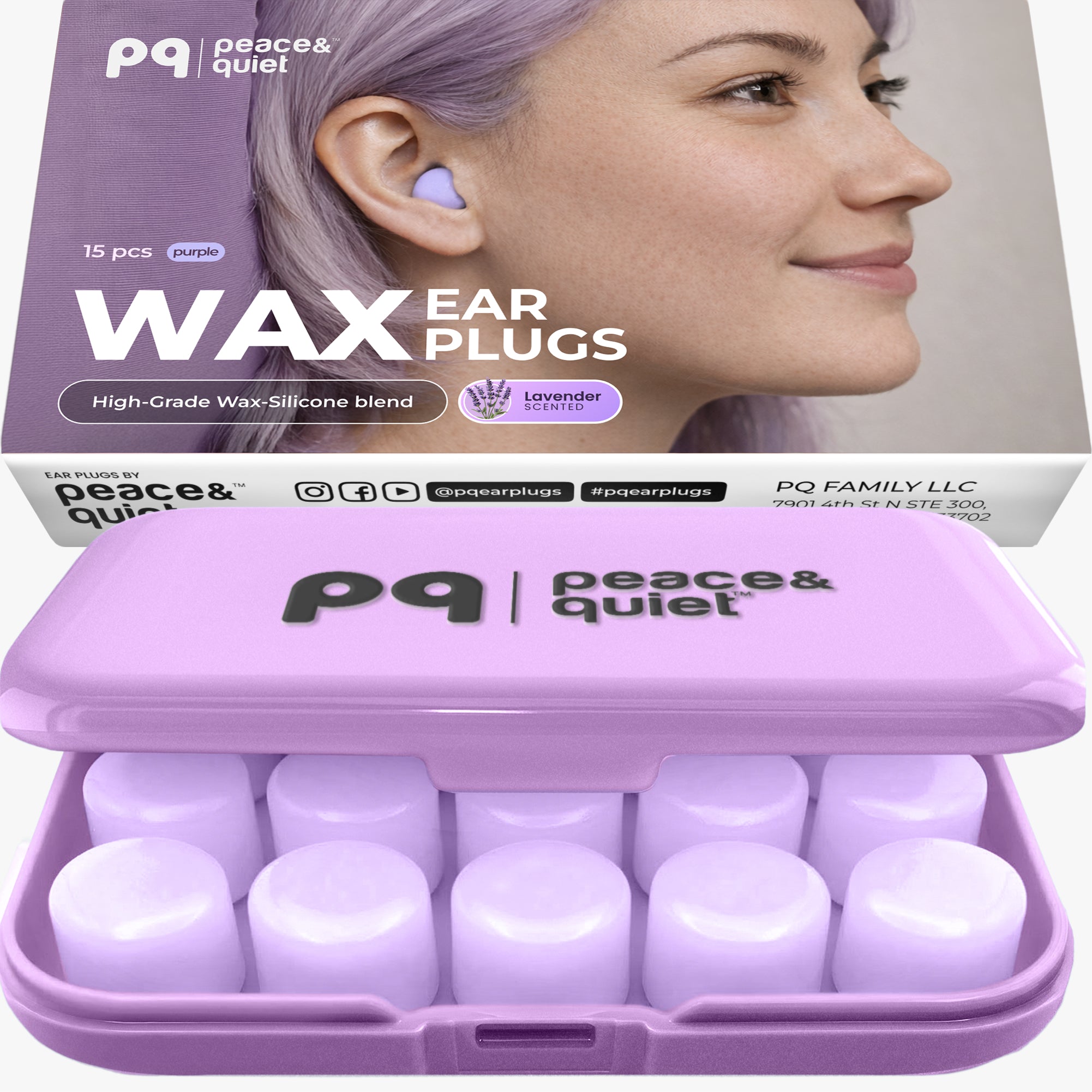 PQ WAX EAR PLUGS - 15 Blue Ear Plugs