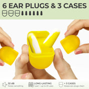 PQ FOAM EAR PLUGS - 6 items