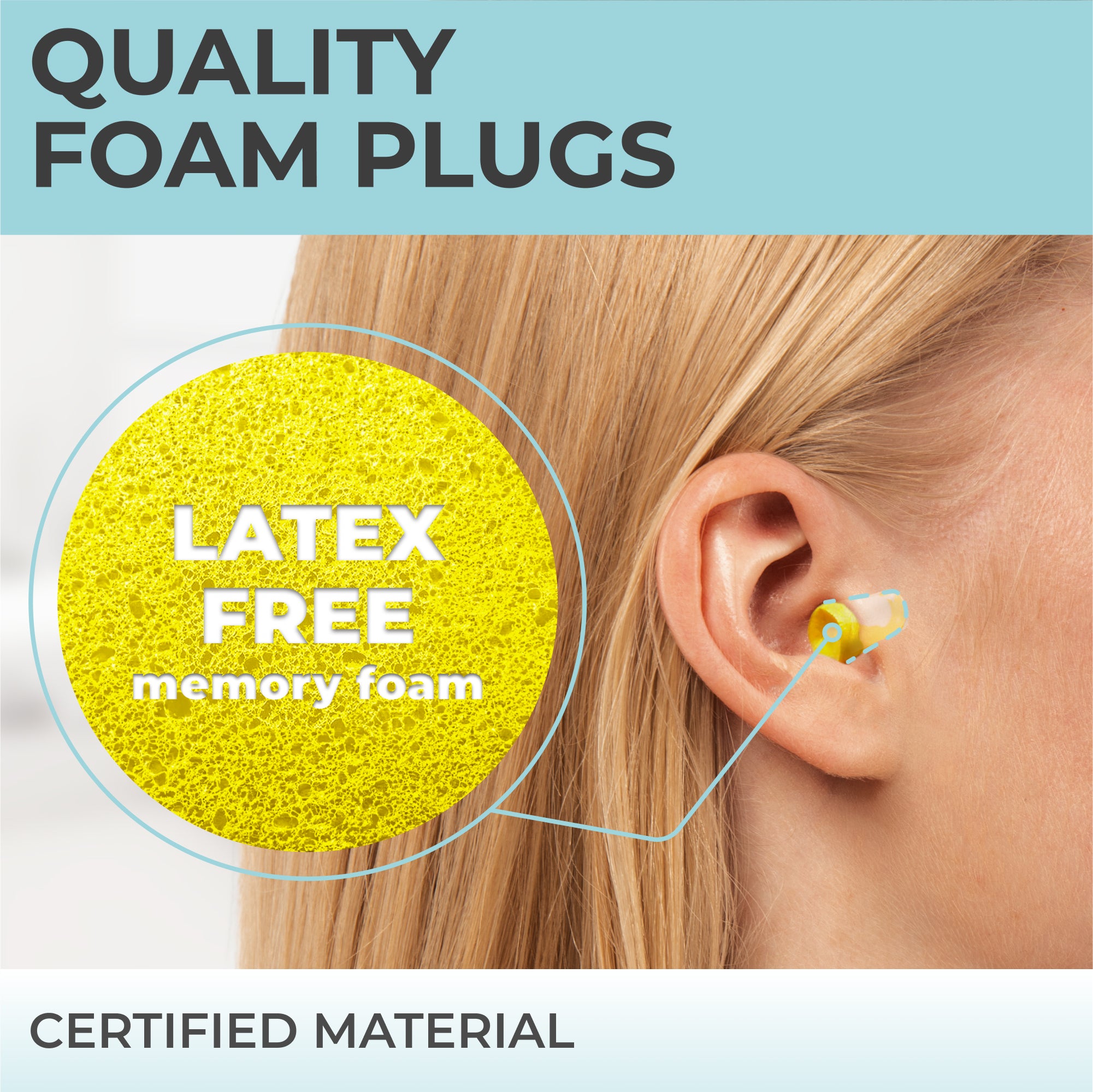 PQ FOAM EAR PLUGS - 40 items