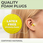 PQ FOAM EAR PLUGS - 6 items