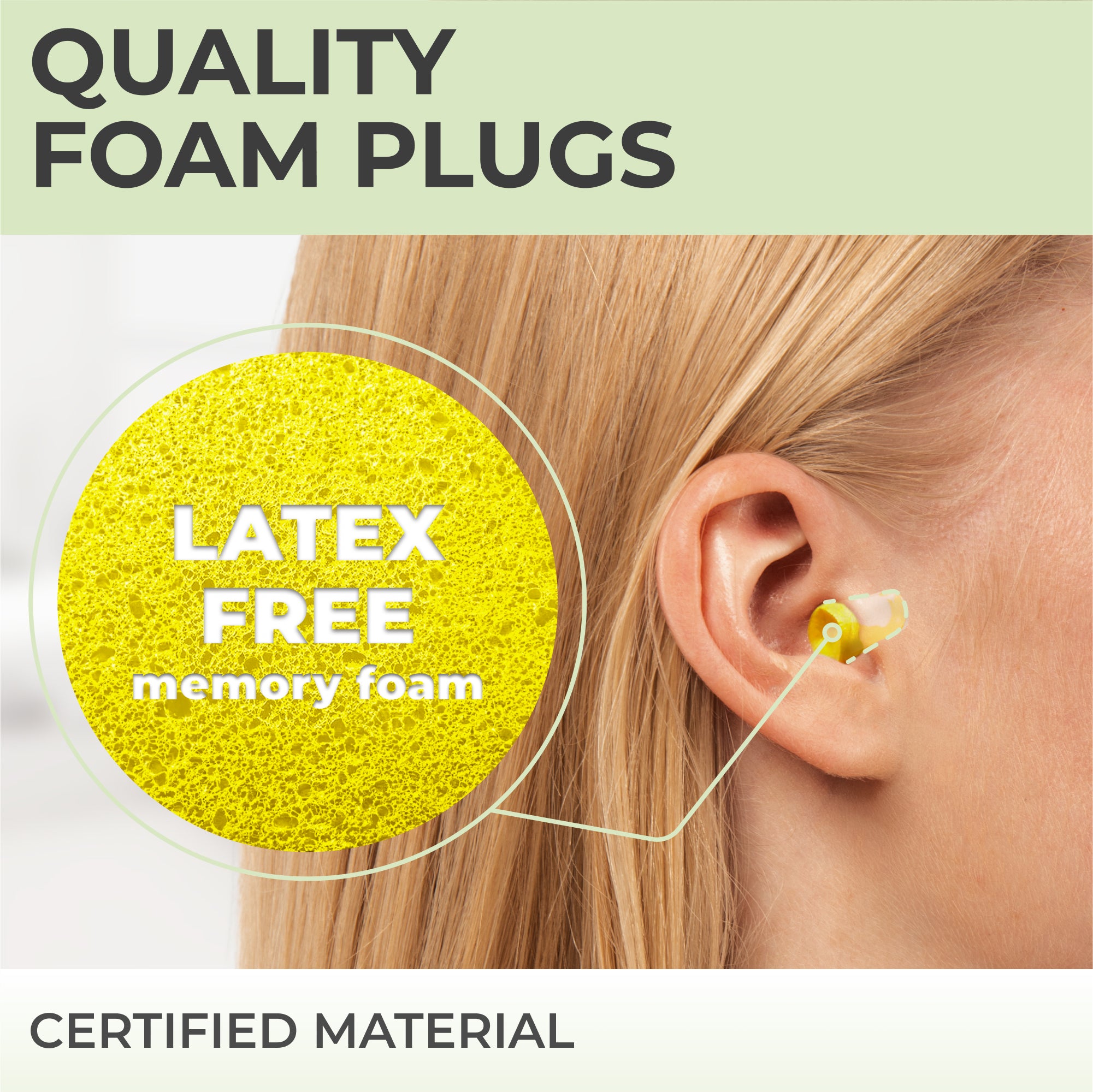 PQ FOAM EAR PLUGS - 6 items