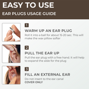 PQ WAX EAR PLUGS - 28 beige pillows
