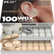 PQ WAX EAR PLUGS - 100 White-Beige Ear Plugs