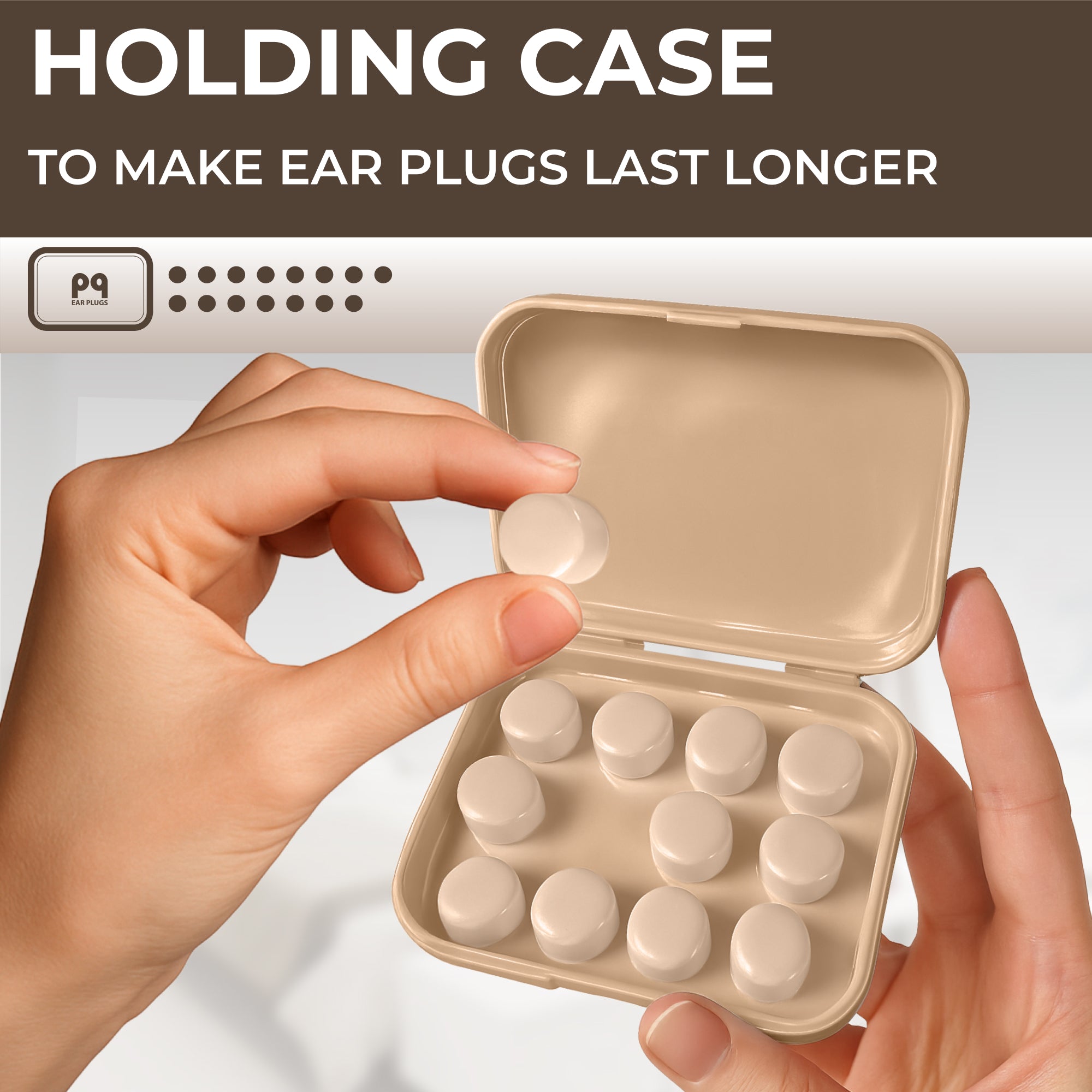 PQ WAX EAR PLUGS - 15 Beige Ear Plugs