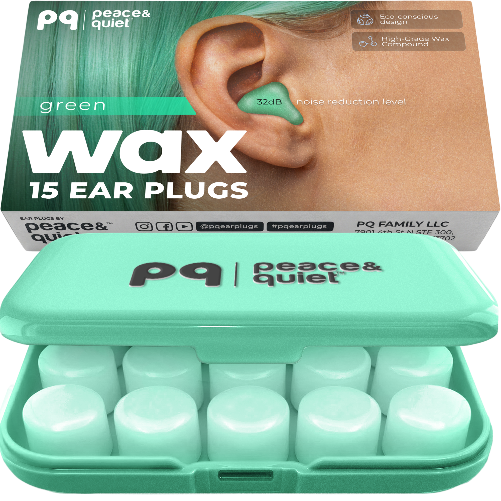 PQ WAX EAR PLUGS - 15 Blue Ear Plugs