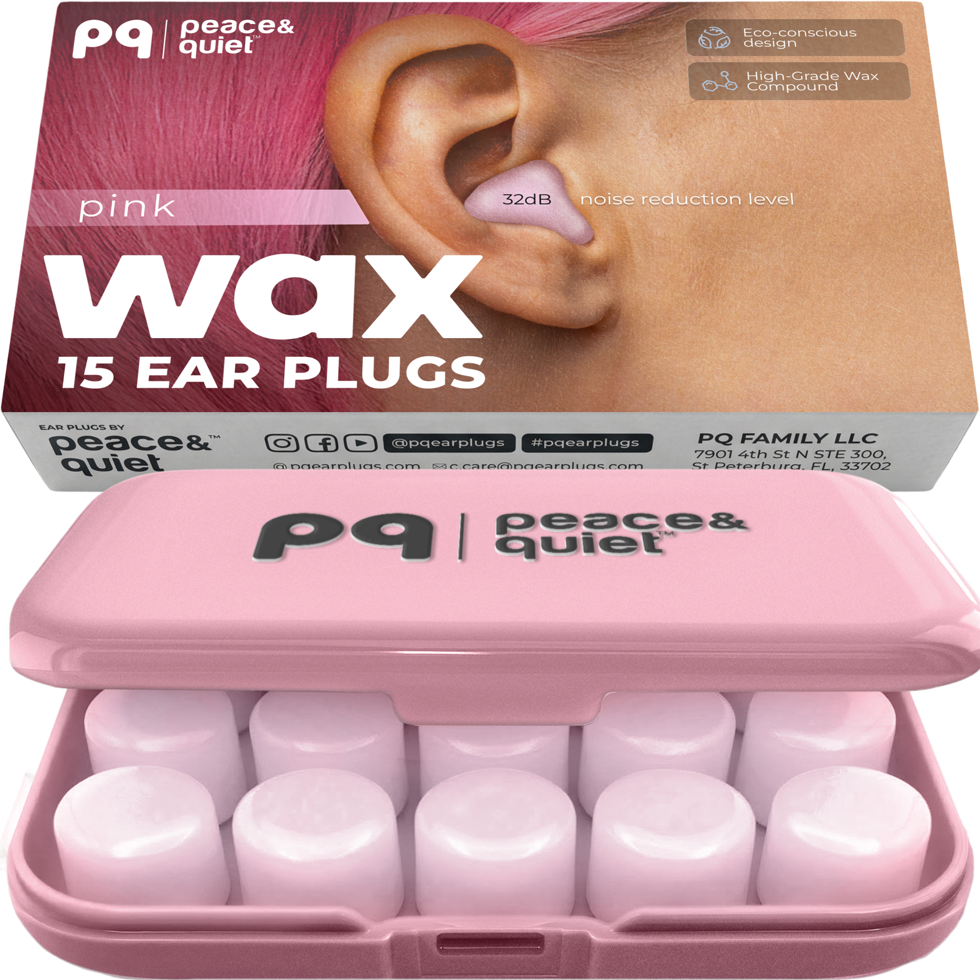 PQ WAX EAR PLUGS - 15 Blue Ear Plugs