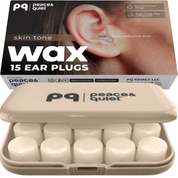PQ WAX EAR PLUGS - 15 Pink Ear Plugs