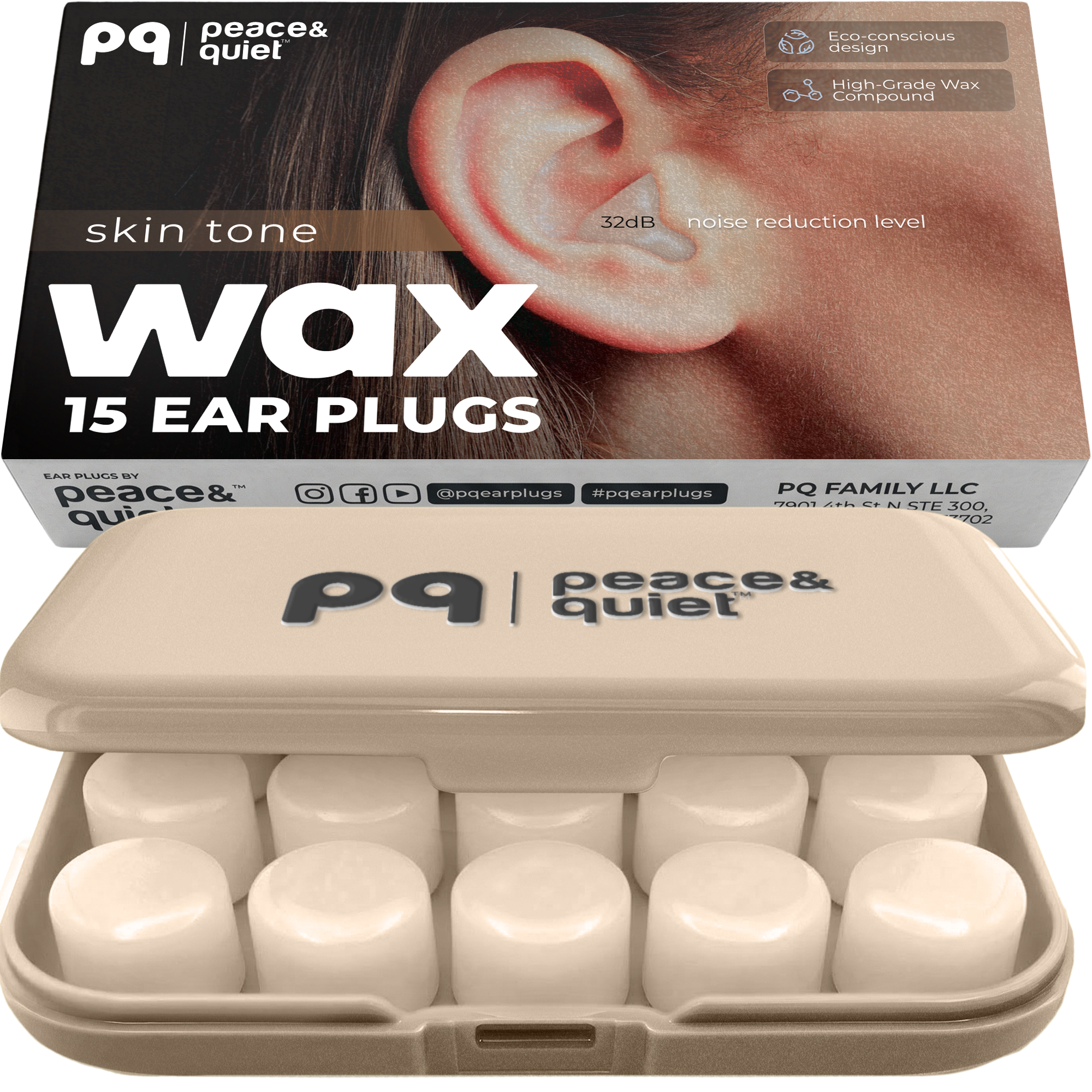 PQ WAX EAR PLUGS - 15 Blue Ear Plugs