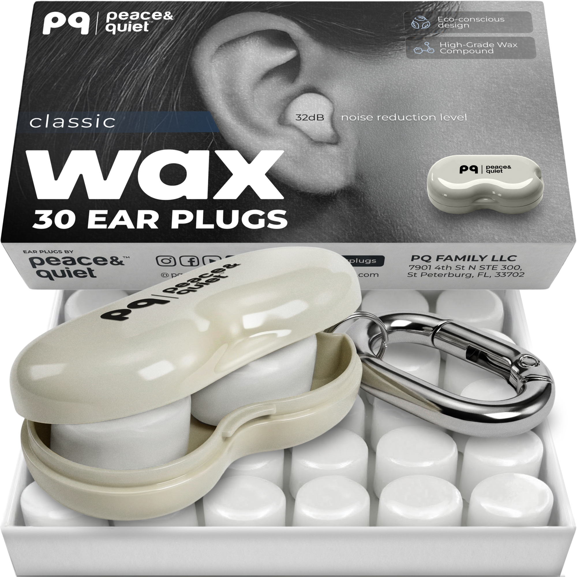 PQ WAX EAR PLUGS - 28 beige pillows