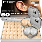 PQ WAX EAR PLUGS - 50 beige pillows