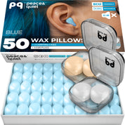 PQ WAX EAR PLUGS - 50 blue pillows