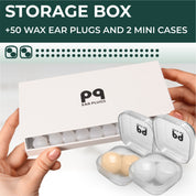 PQ WAX EAR PLUGS - 50 pillows