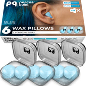 PQ WAX EAR PLUGS - 6 pillows mix set