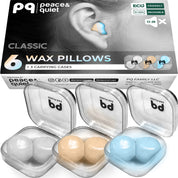 PQ WAX EAR PLUGS - 6 pillows mix set