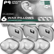 PQ WAX EAR PLUGS - 6 pillows mix set