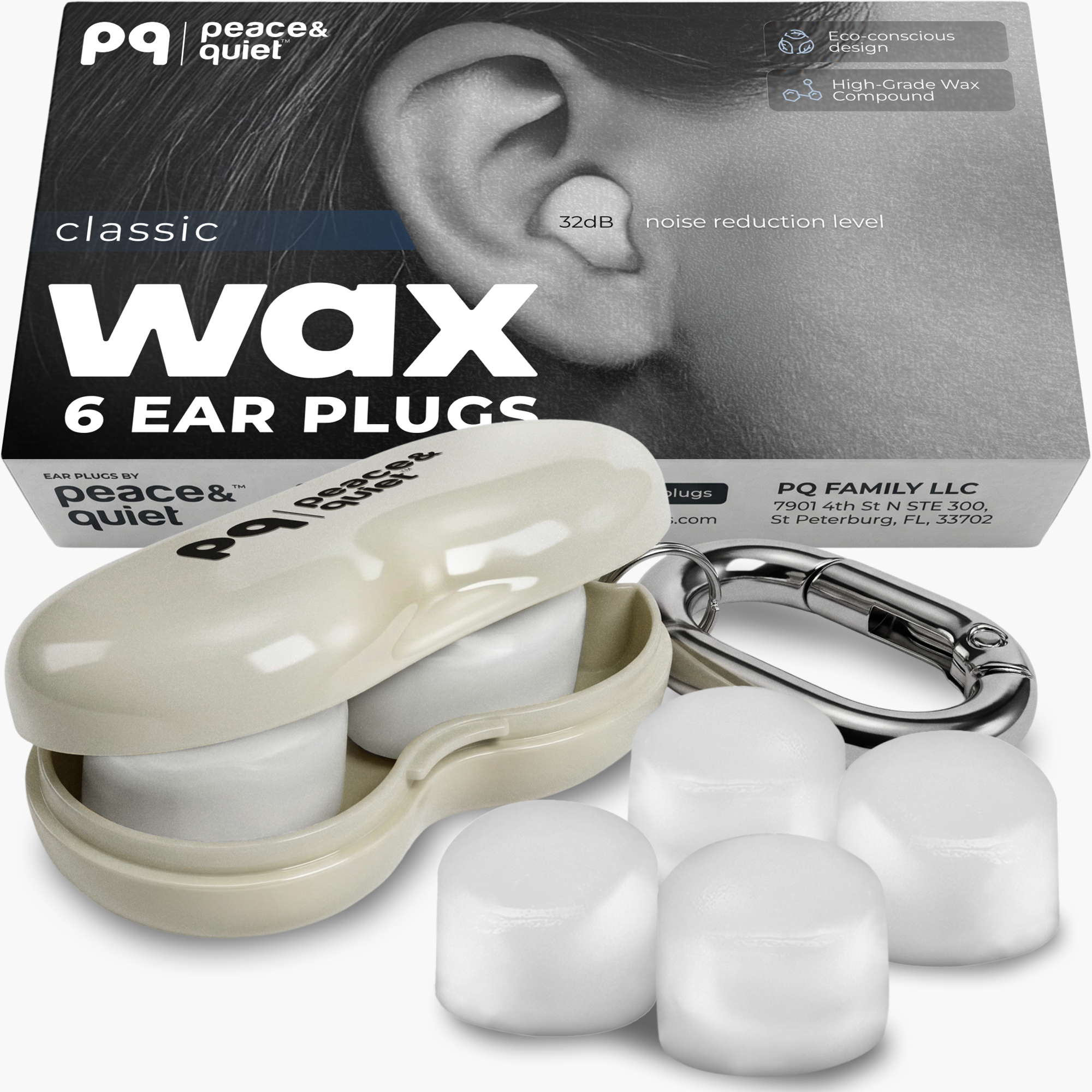 PQ WAX EAR PLUGS - 6 pillows mix set